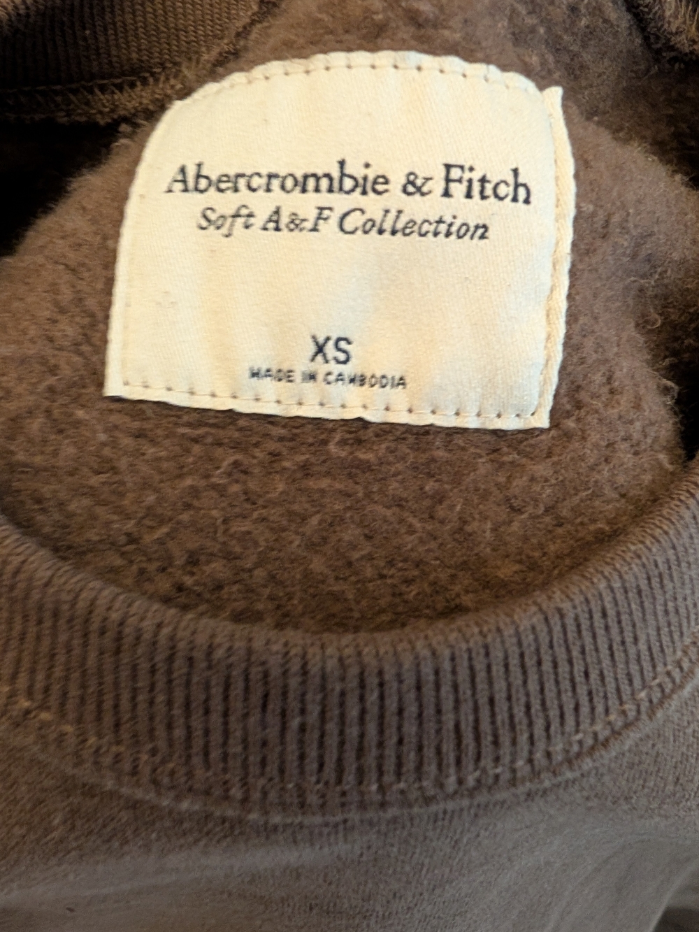 Abercrombie & Fitch Brown Women's Crewneck Sweatshirt